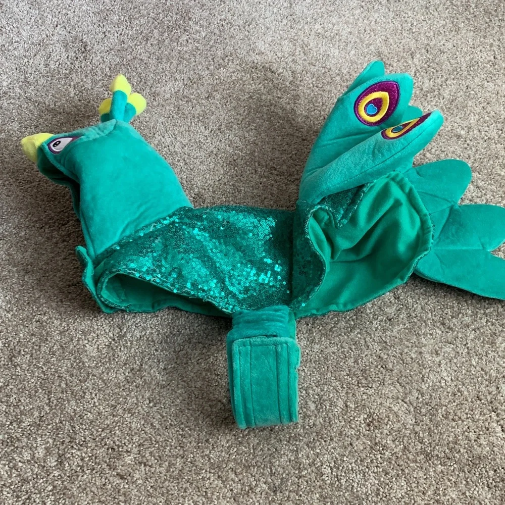 Colorful Peacock Costume for Pets Cat Dog Medium